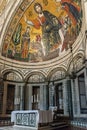 Interior of basilica San Miniato al Monte St. Minias on the Mou Royalty Free Stock Photo